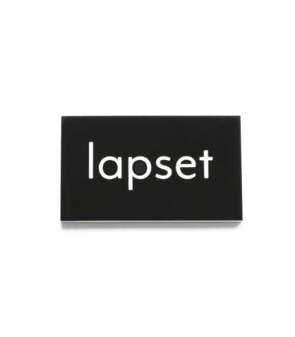 Kyltti 5x3cm lapset musta - Kuva 2