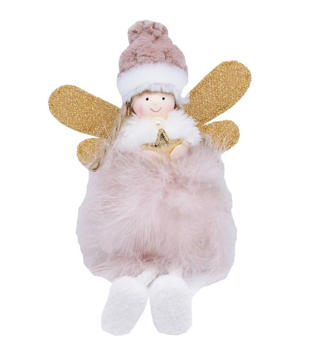 Enkeli istuva pinkki TWINKLE
