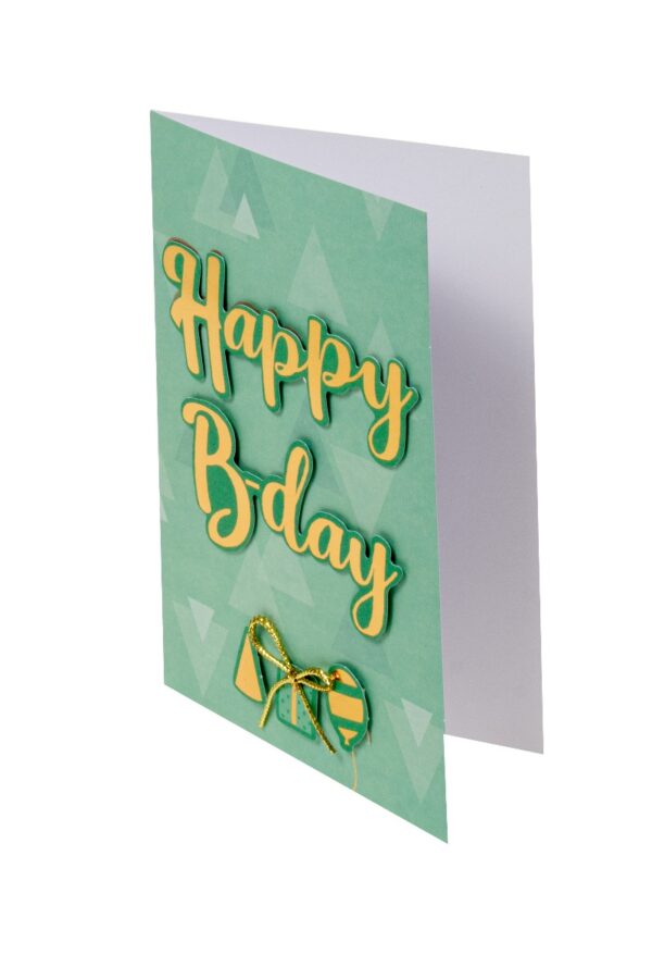 Kortti Happy Birthday vihreä - Kuva 3