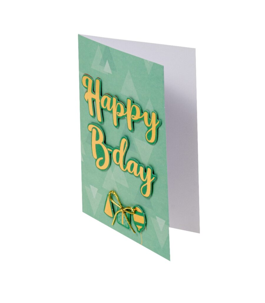 Kortti Happy Birthday vihreä