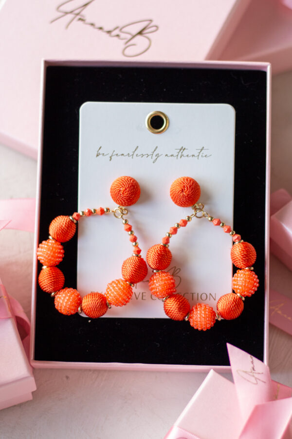 Korvakorut ORANGE BOBBLE - Kuva 4