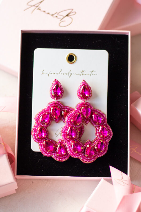 Korvakorut FUCHSIA DIAMOND - Kuva 4