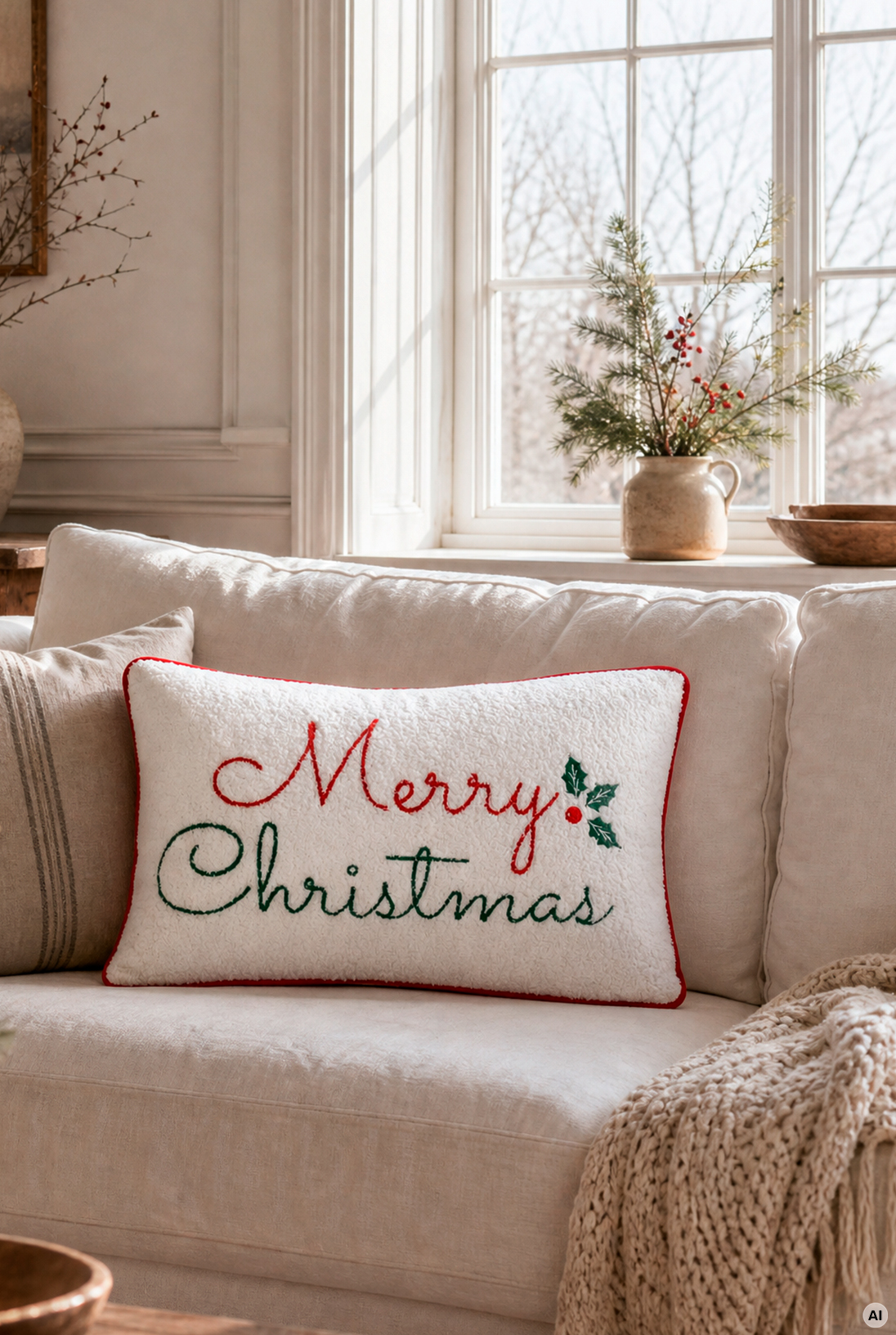 Tyyny Merry Christmas 50x30cm - Kuva 1