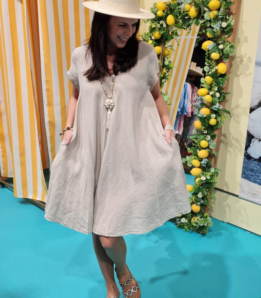 Pellavamekko beige LINO