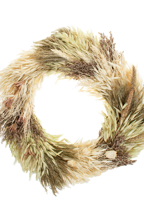Kuivakukkakranssi 36cm vihreä LEAFY - Kuva 2