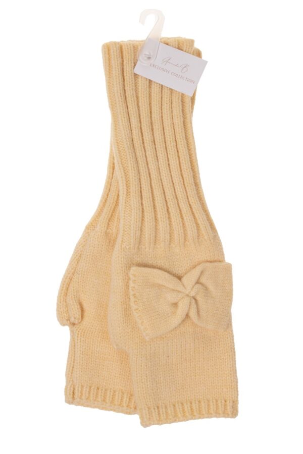 Kynsikkäät vaalea keltainen KNIT - Kuva 2