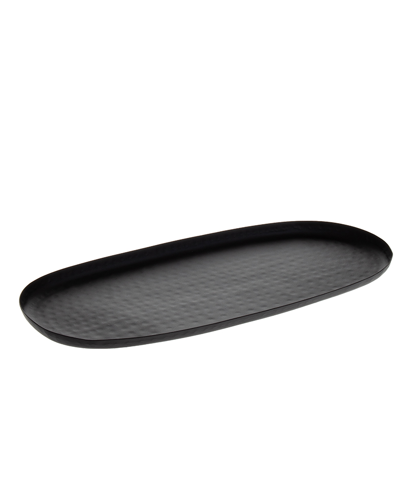 Tarjotin soikea musta 30cm