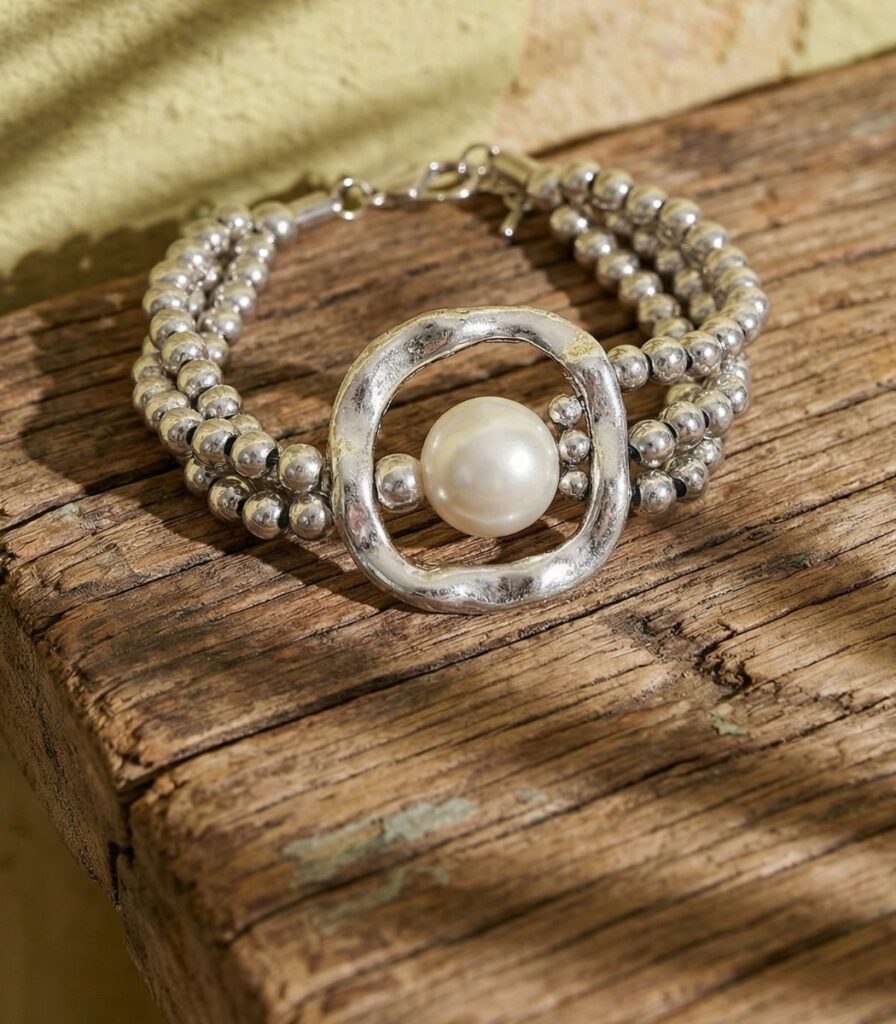 Rannekoru SILVER PEARL