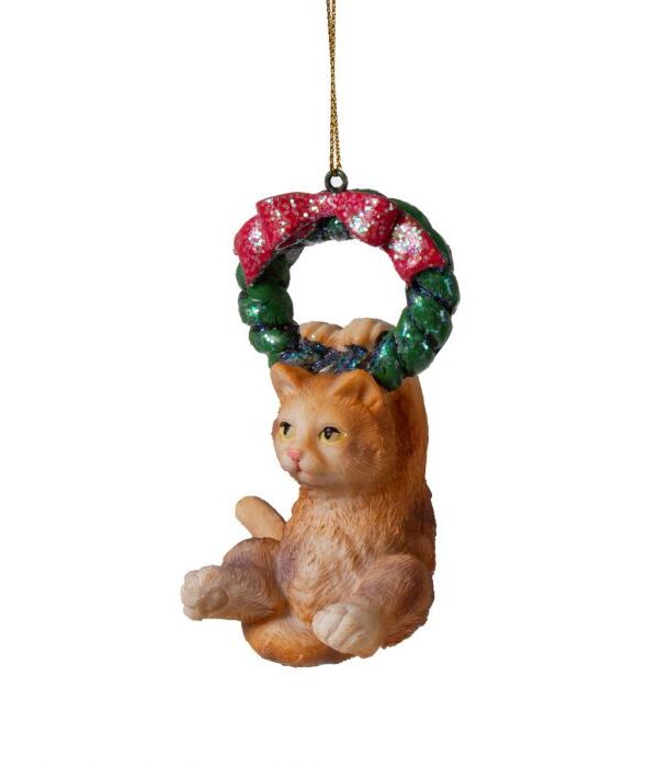 Joulukoriste kissa 9cm - Kuva 1