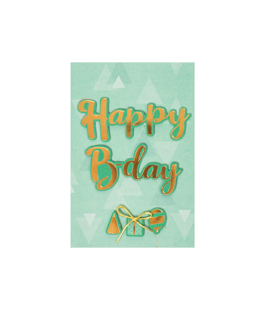 Kortti Happy Birthday vihreä