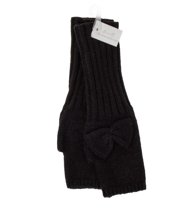 Kynsikkäät musta KNIT