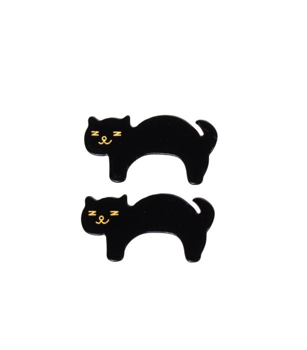 Hiussoljet 2kpl musta CAT
