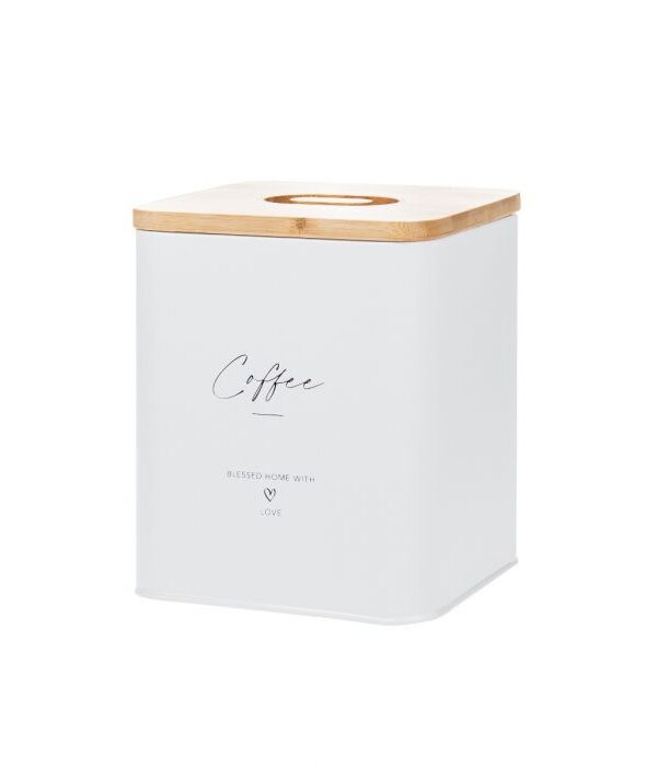 Peltipurkki coffee valkoinen - Kuva 1