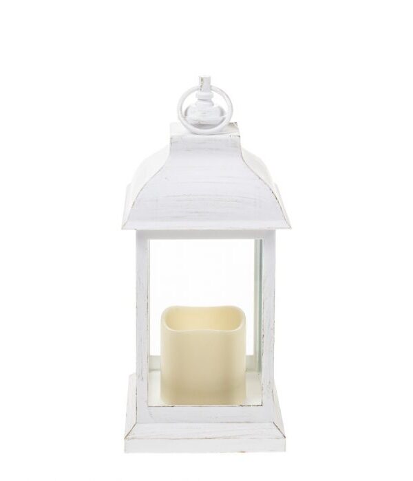 Led-lyhty 30cm valkoinen - Kuva 1