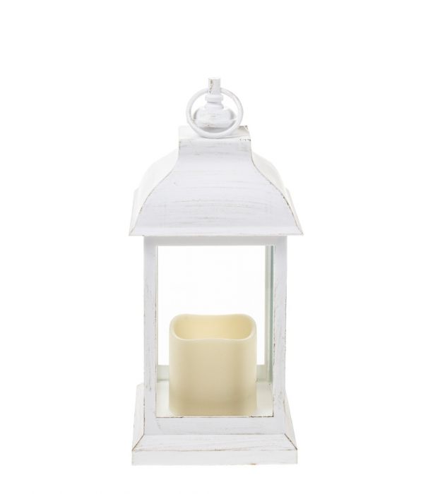 Led-lyhty 30cm valkoinen