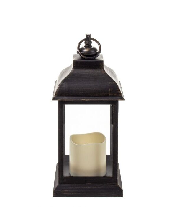 Led-lyhty 30cm musta - Kuva 1