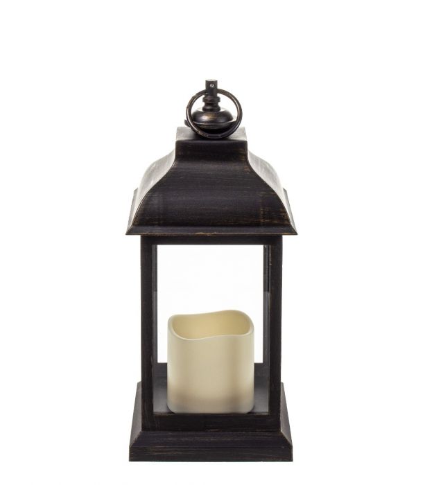 Led-lyhty 30cm musta