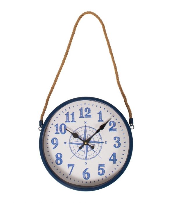 Seinäkello Ø30cm kompassi