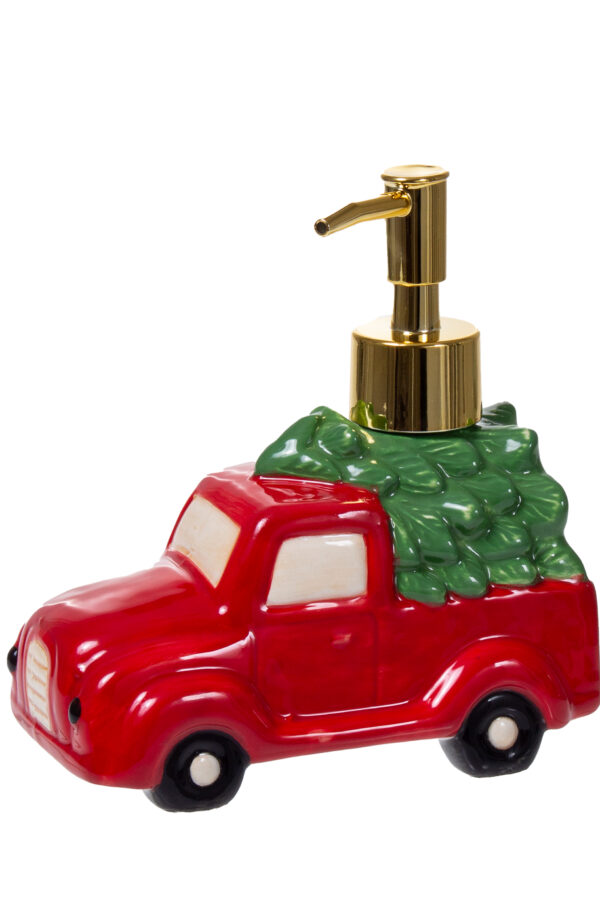Pumppupullo jouluauto punainen - Kuva 1
