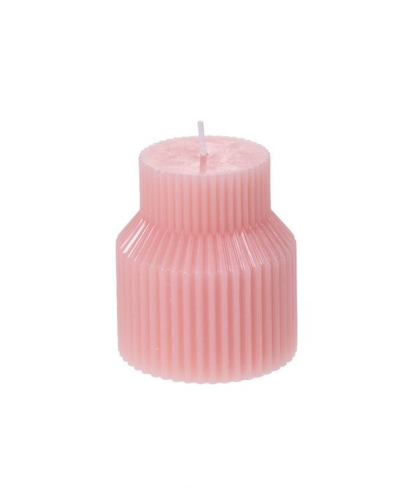 Kynttilä 6,8x8cm rosa - Kuva 1