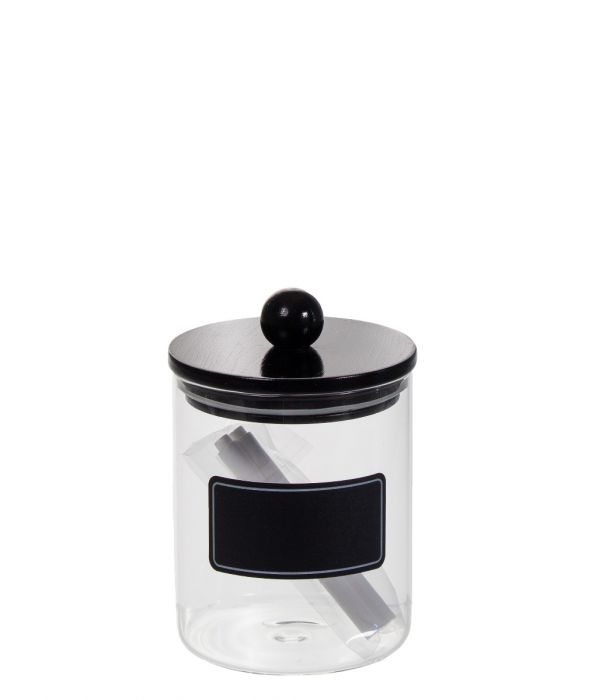 Lasipurkki 700ml musta