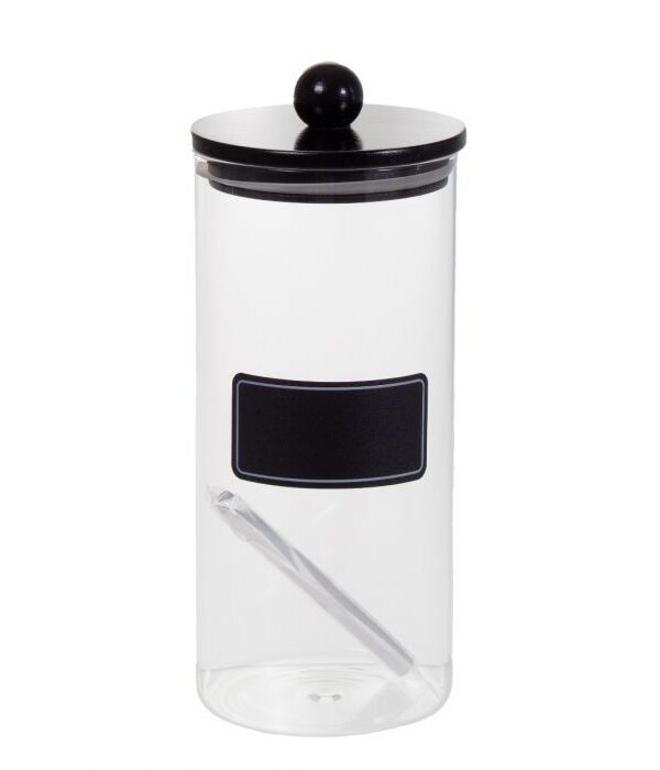 Lasipurkki 1300ml musta - Kuva 1