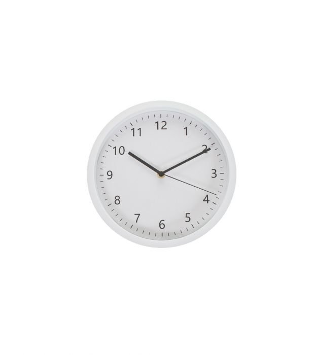 Seinäkello 25cm valkoinen