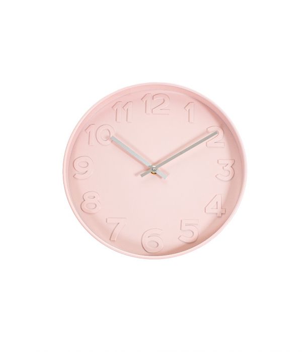 Seinäkello 30cm pinkki