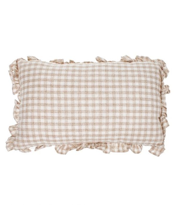 Tyyny beige ruutu 30x50cm - Kuva 1