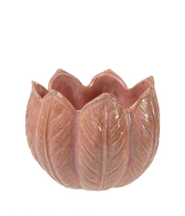 Ruukku pinkki kukka 14x14x11cm - Kuva 1