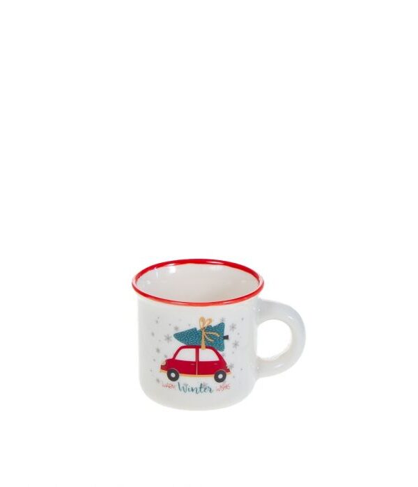Minijoulumuki jouluauto punainen - Kuva 1