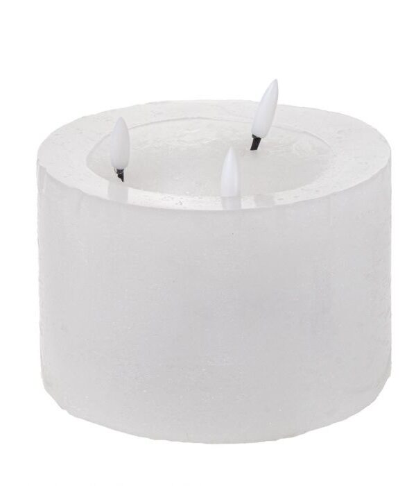 Kynttilä LED 15x10cm valkoinen - Kuva 1