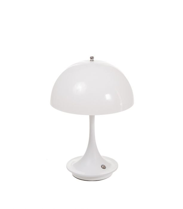 Pöytävalaisin 23,5cm valkoinen LED