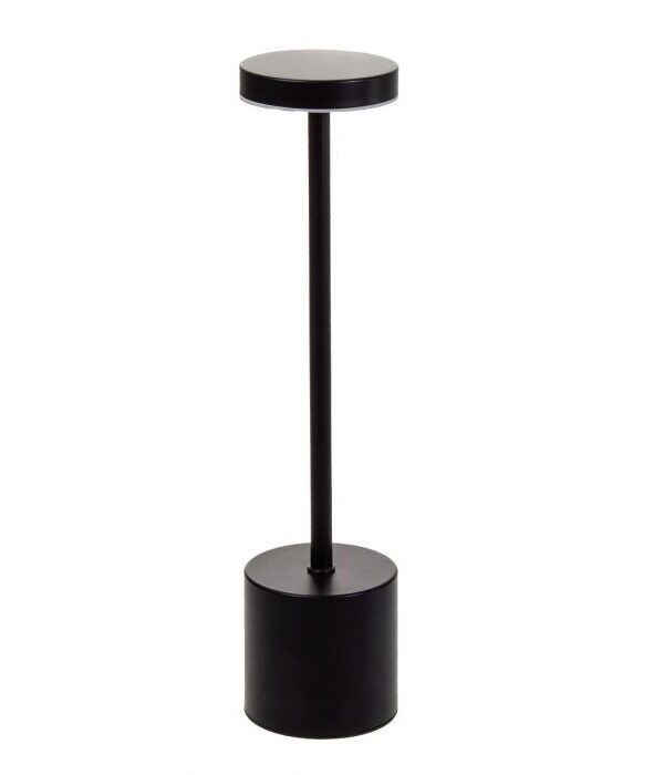 Pöytävalaisin 34cm musta LED - Kuva 1