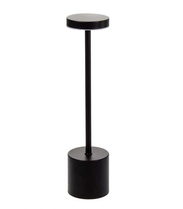Pöytävalaisin 34cm musta LED