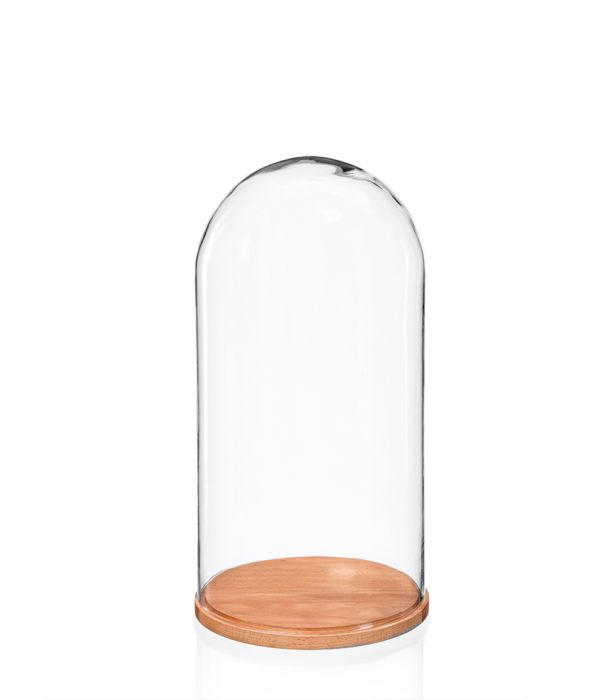 Lasikupu alustalla 26cm GLASS