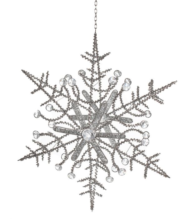 Koriste lumihiutale 38cm CRYSTAL
