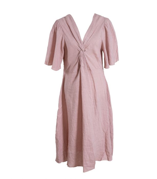 Pellavamekko vaaleanpunainen LINEN