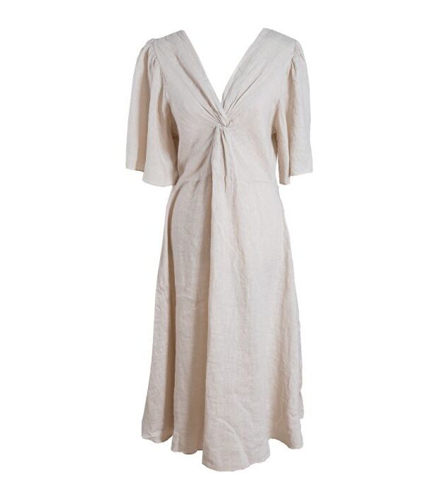Pellavamekko beige LINEN - Kuva 1