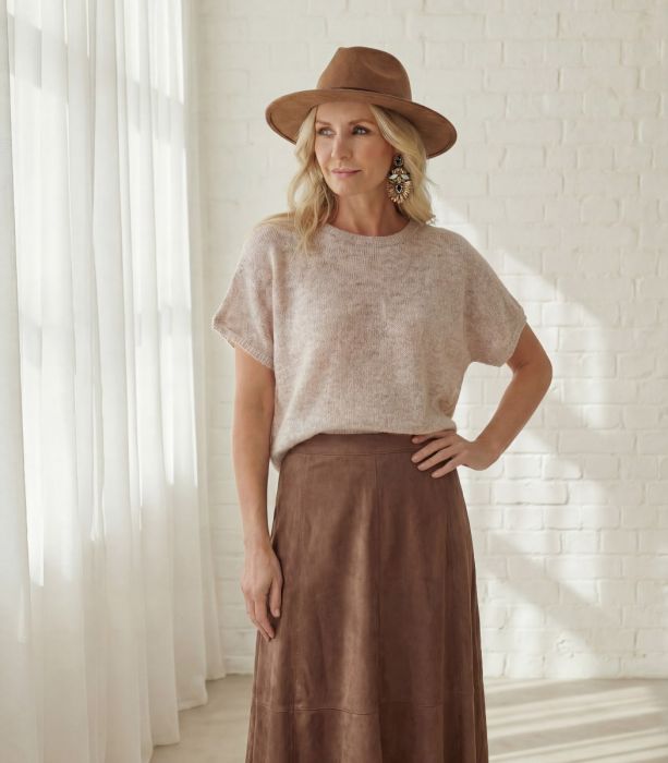 Mohairneule beige