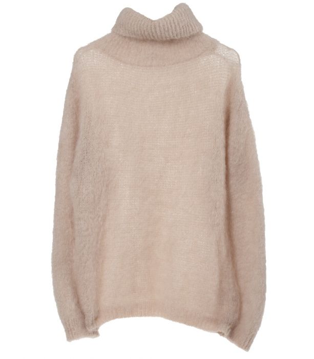 Mohair-pooloneule vaalea beige