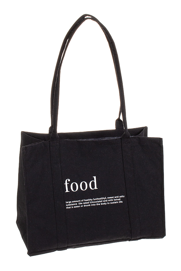 Canvaskassi Food musta EVERYDAY