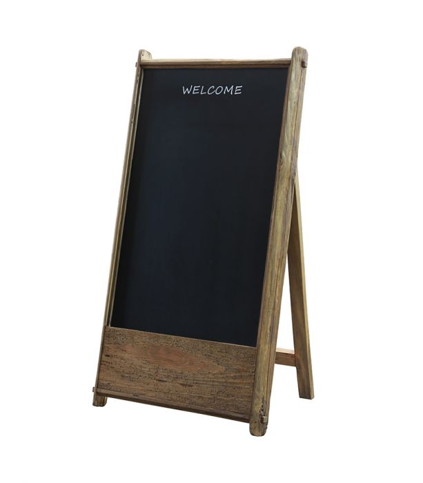 Liitutaulu ständi 62x120cm RUSTIC