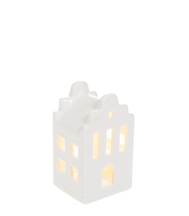 Joulutalo led-valoilla 10cm HOLLY