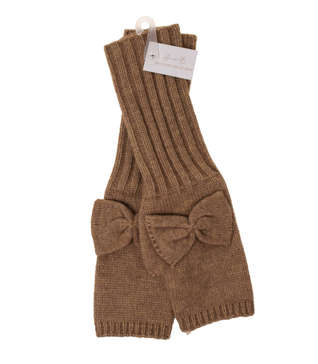 Kynsikkäät ruskea KNIT