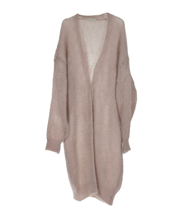 Mohair-neuletakki beige