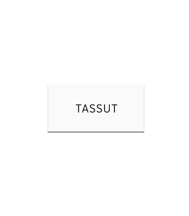 Pyyhekyltti tassut muovi, valk.