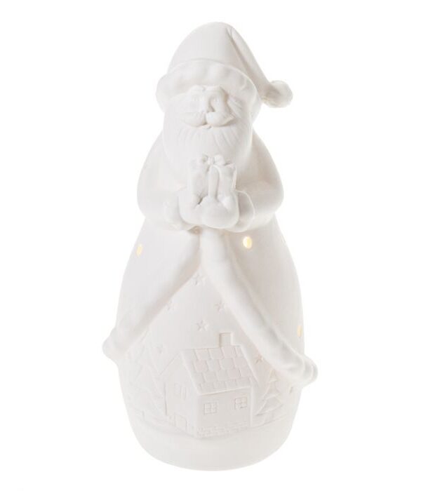 Joulupukki led-valoilla 18,5cm - Kuva 1