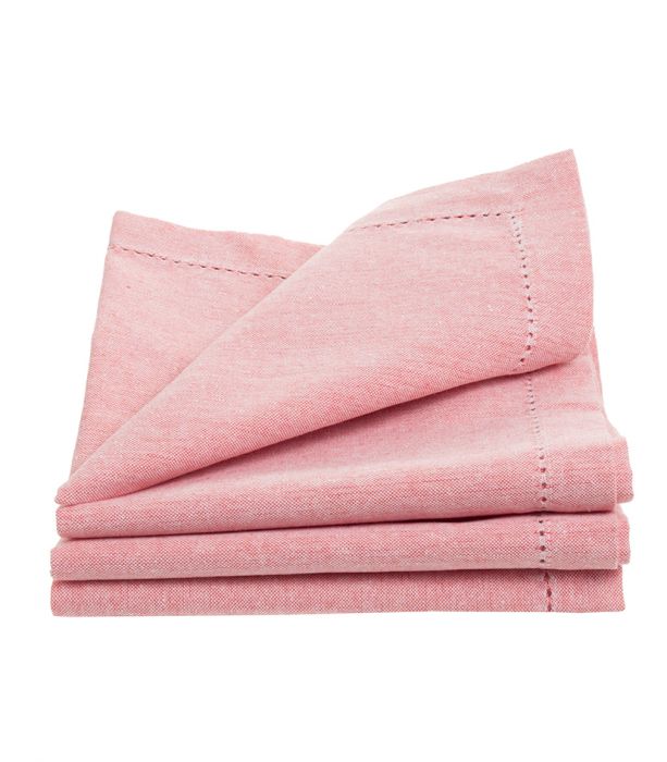 Puuvillalautasliinat/4 rosa TESS