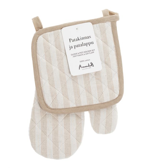 Patakinnas ja lappu beige STRIPE